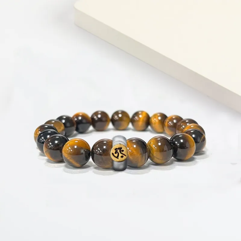 Jinghua Record Tiger's Eye Stone Bracelets Men's-6