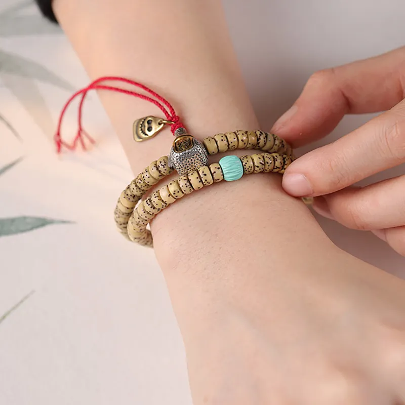 Jinghua Record Star Moon Bodhi Seeds Bracelets Unisex-6