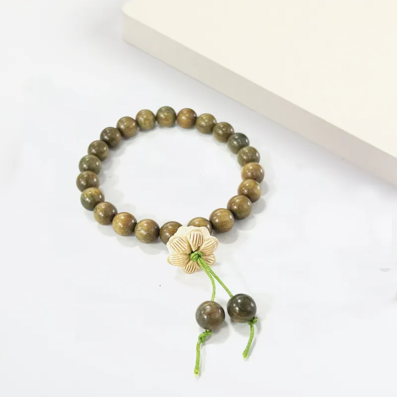 Jinghua Record Green Sandalwood Bracelets Unisex-3