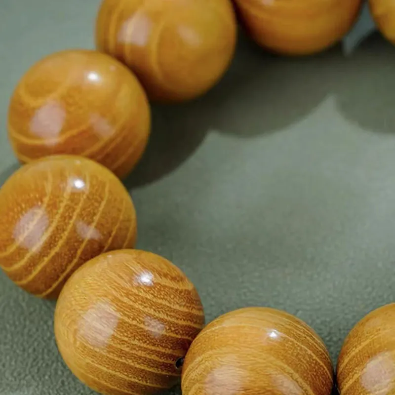 Jinghua Record Golden Sandalwood Bracelets Unisex-4