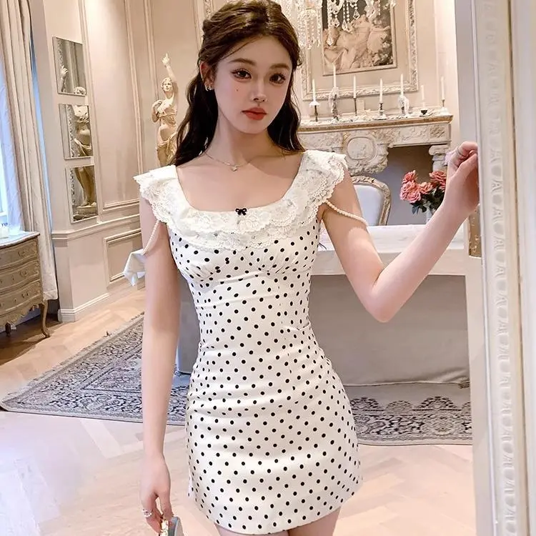 CANTALOVE Short Sleeved Dress Women's White-2