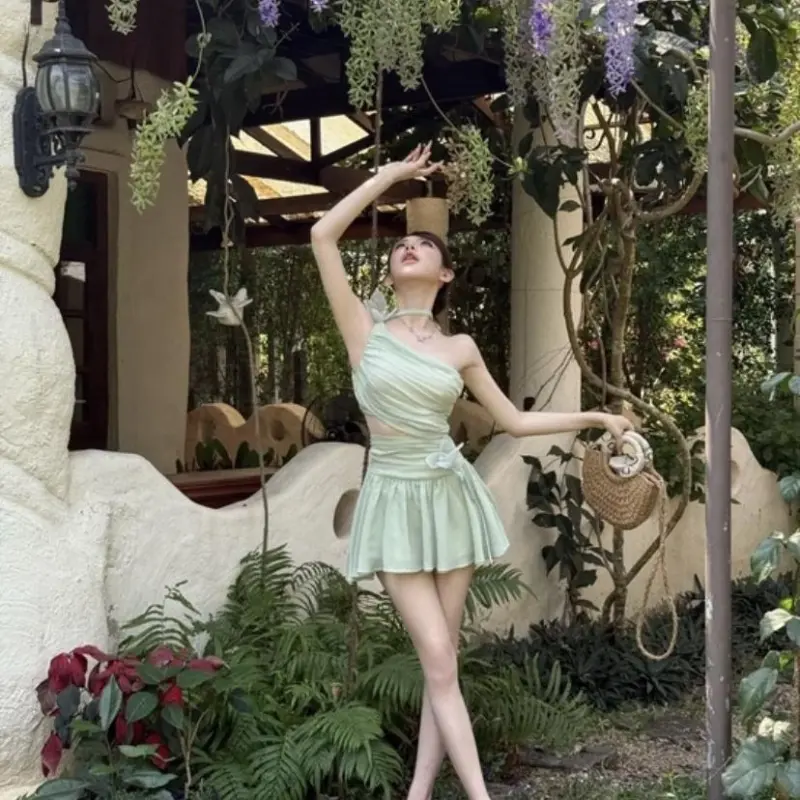 CANTALOVE Sleeveless Dress Women's Mint Green-3