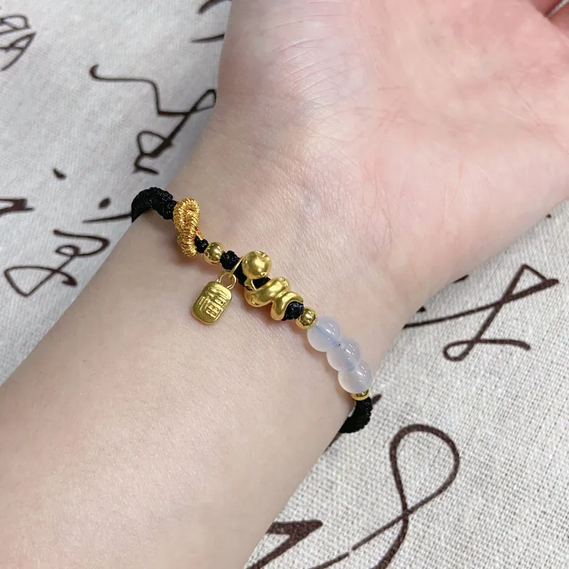 SINO GEM Gold Bracelet Unisex-9