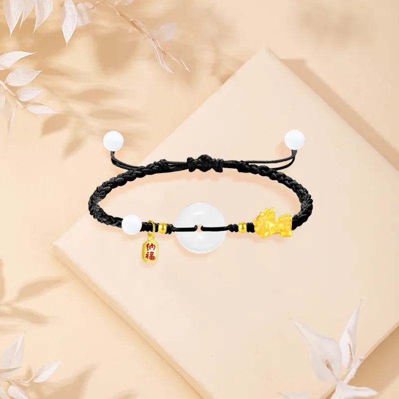 SINO GEM Gold Bracelet Unisex-3