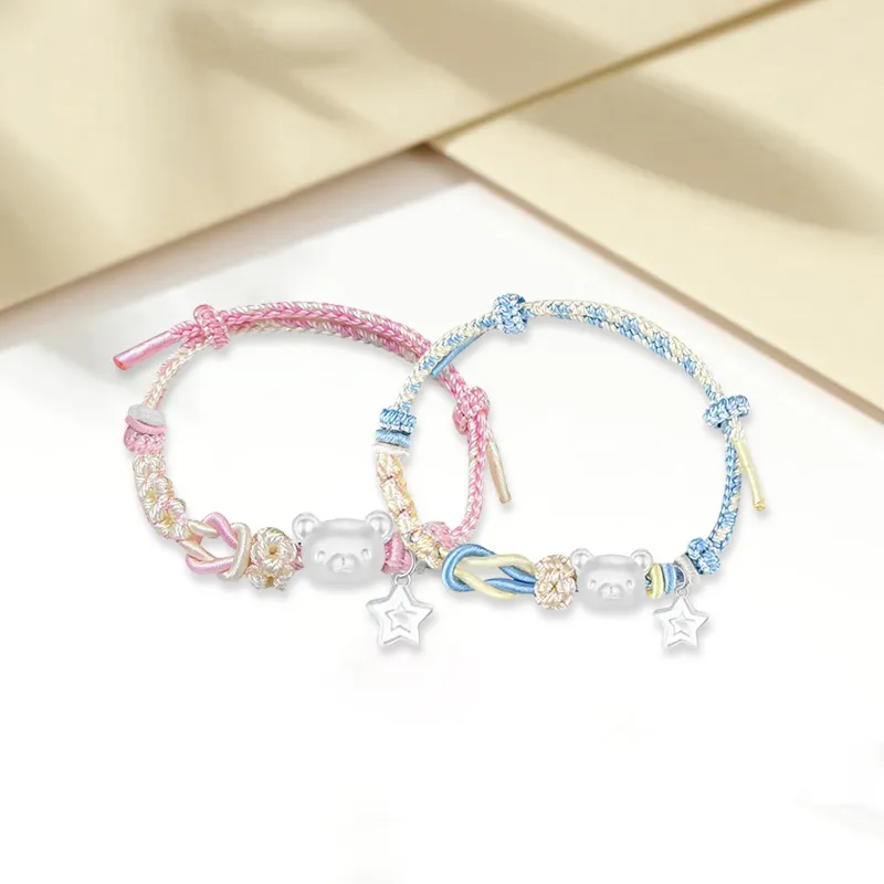 SINO GEM S 999 Fine Silver Bracelets Unisex-27