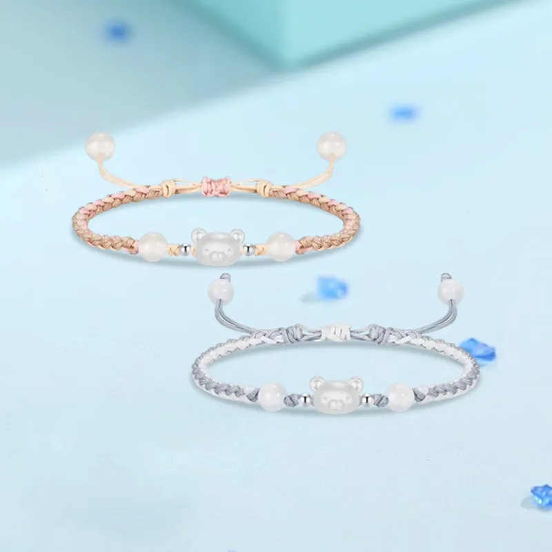 SINO GEM 999 Fine Silver Bracelets Unisex-11