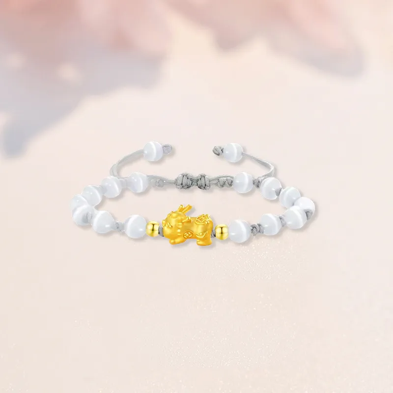 SINO GEM Gold Bracelet Unisex-7