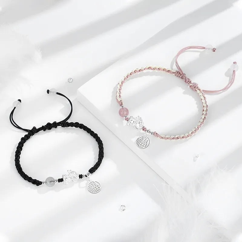 SINO GEM S999 Fine Silver Bracelets Unisex-14