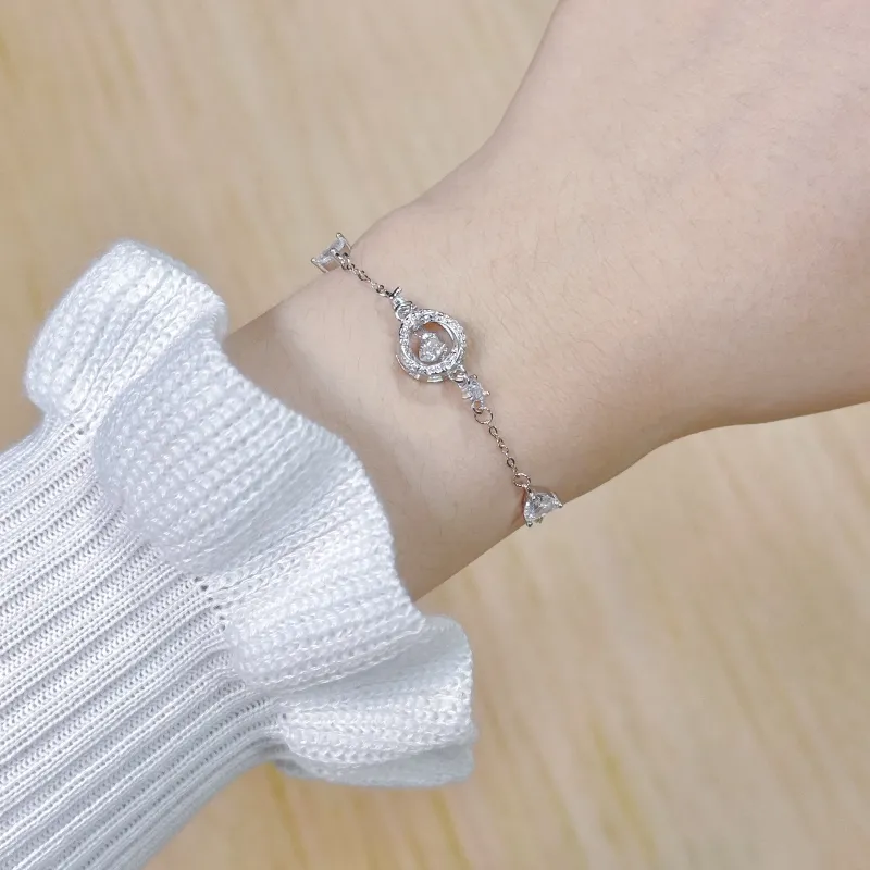 SINO GEM 999 Fine Silver Bracelets Women's-5