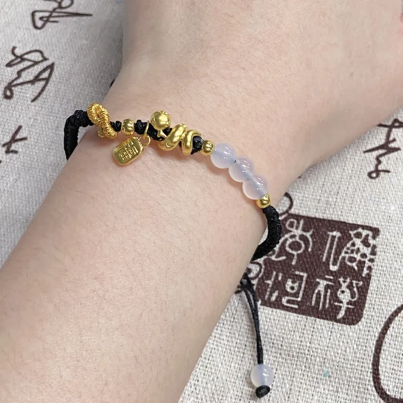 SINO GEM Gold Bracelet Unisex-10
