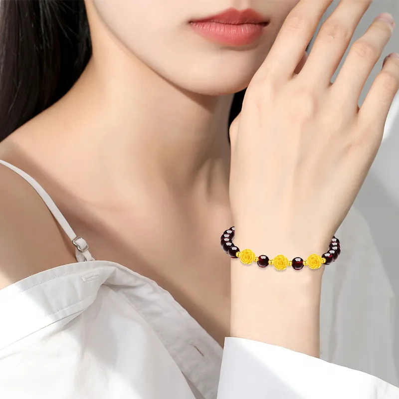 SINO GEM Gold Bracelet Women's-1