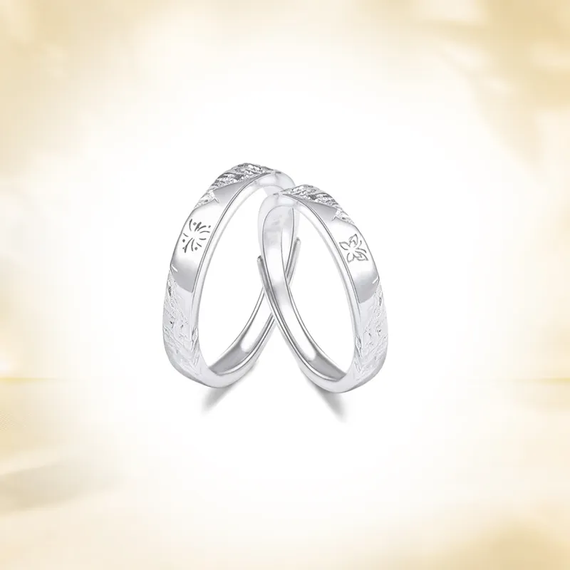 SINO GEM 999 Fine Silver Rings Unisex-1