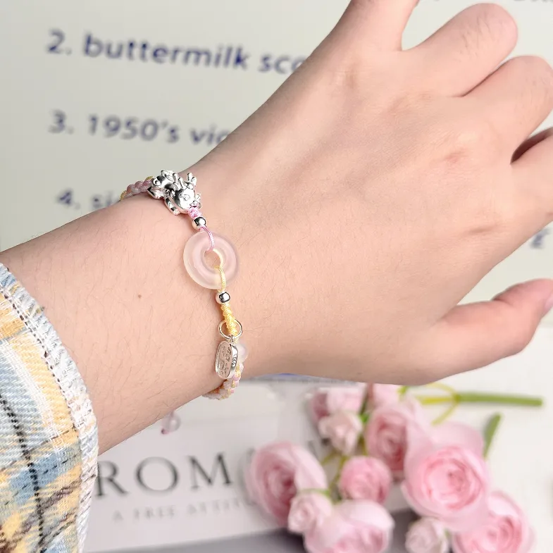 SINO GEM Chalcedony Bracelets Unisex-1