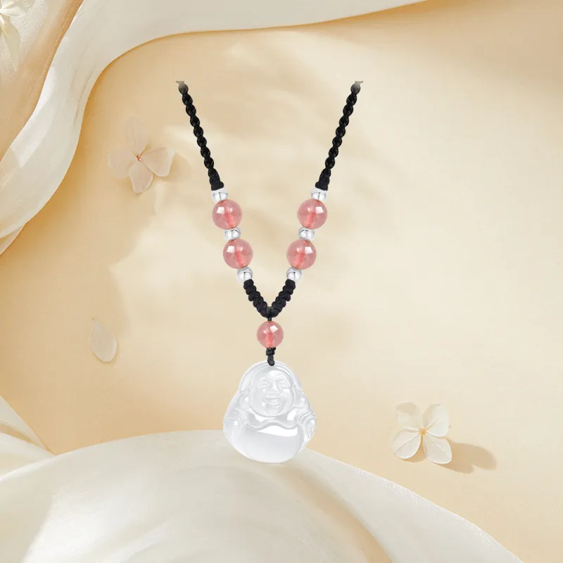 Chinese Jewelry Chalcedony Necklaces Unisex-4