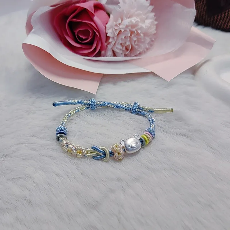 SINO GEM S999 Fine Silver Bracelets Unisex-9