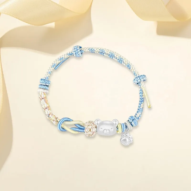 SINO GEM S 999 Fine Silver Bracelets Unisex-4