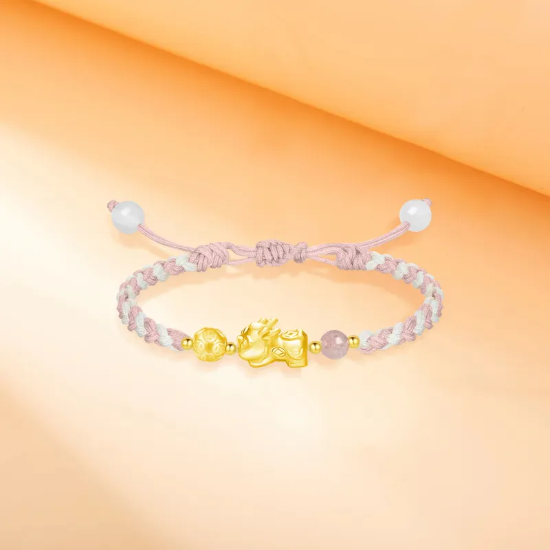 SINO GEM Gold Bracelet Unisex-5