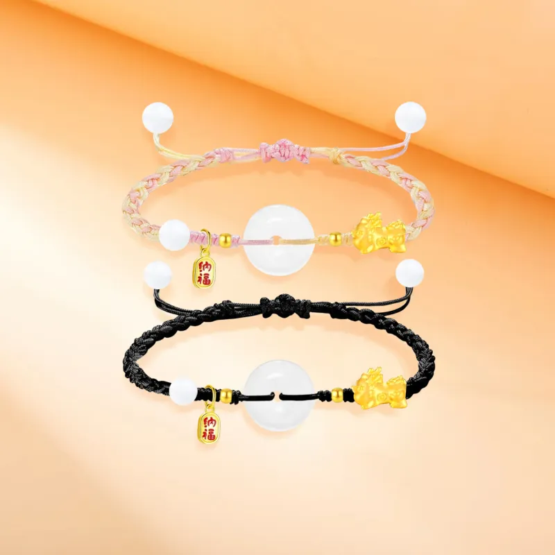 SINO GEM Gold Bracelet Unisex-14