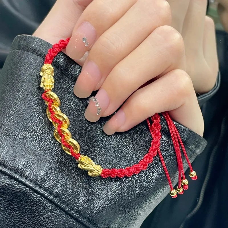 SINO GEM Gold Bracelet Unisex-3