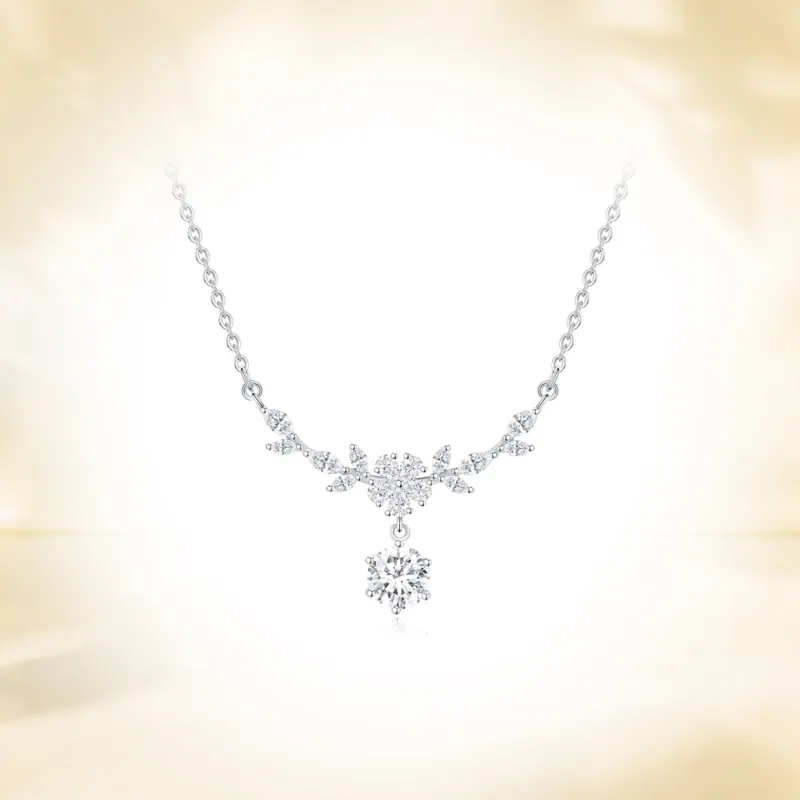 SINO GEM 999 Fine Silver Necklaces Women's-6