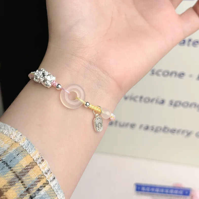 SINO GEM Chalcedony Bracelets Unisex-2