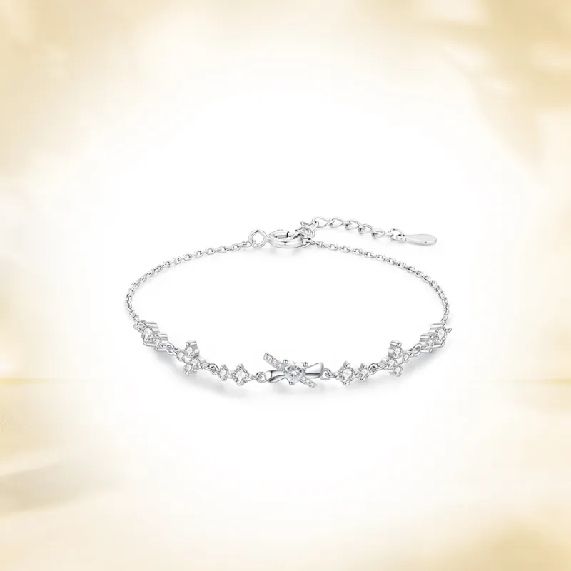 SINO GEM 999 Fine Silver Bracelets Women's-1