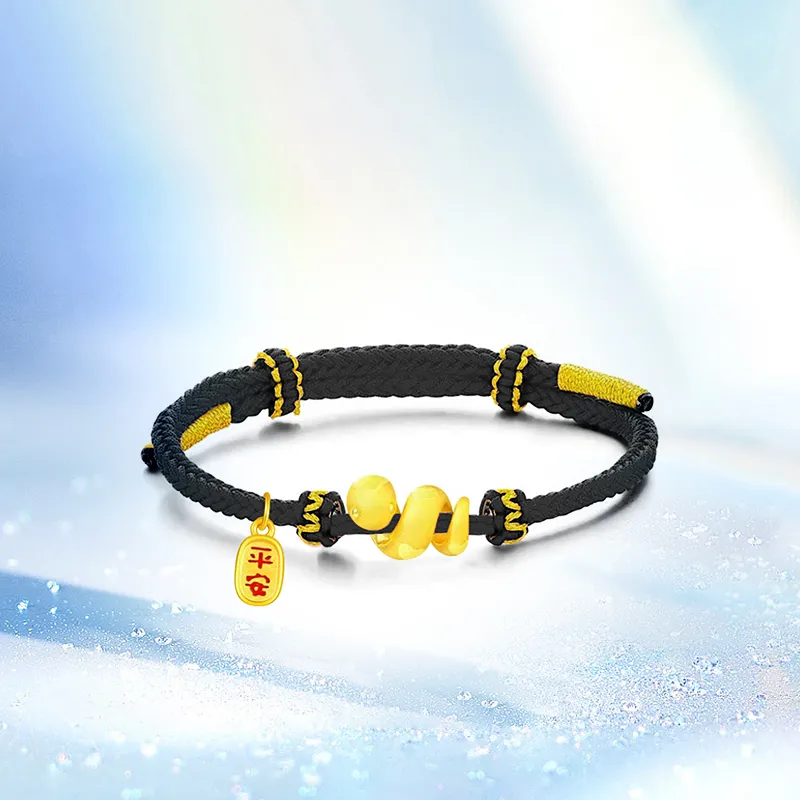SINO GEM Gold Bracelet Unisex-5