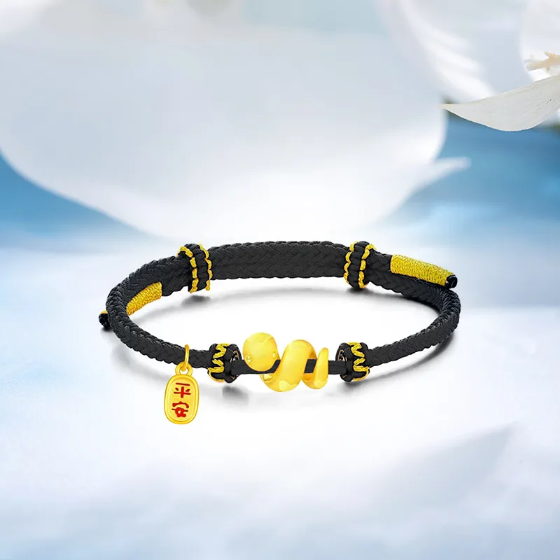 SINO GEM Gold Bracelet Unisex-4