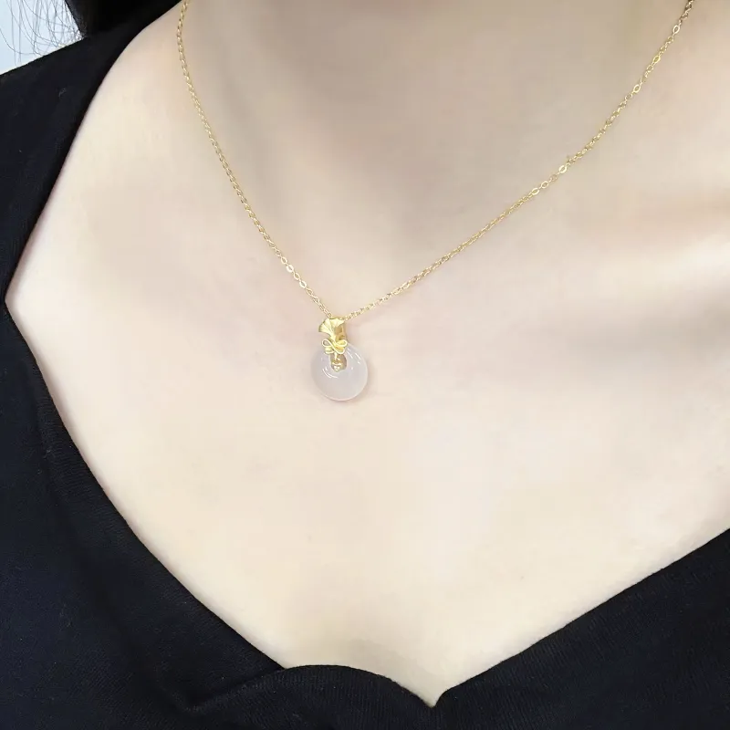 SINO GEM Chalcedony Necklaces Women's-4
