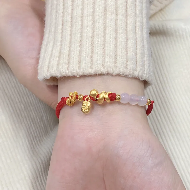 SINO GEM Gold Bracelet Unisex-5