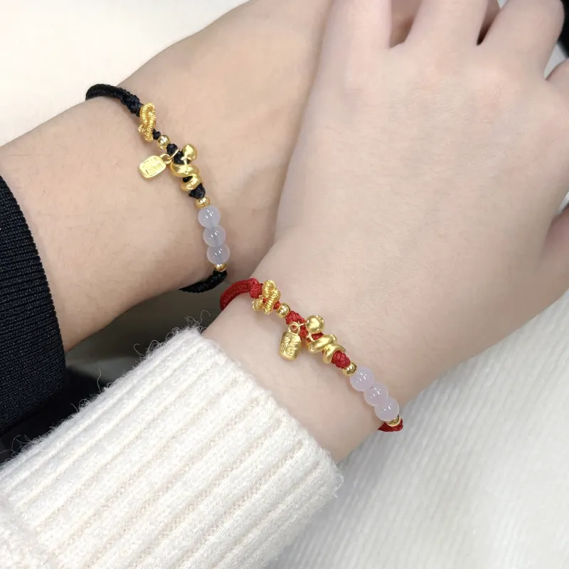 SINO GEM Gold Bracelet Unisex-16