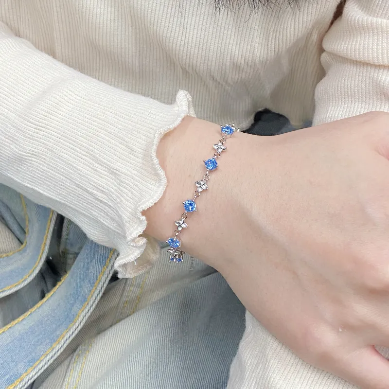 SINO GEM 999 Fine Silver Bracelets Women's-6