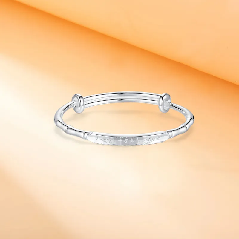 SINO GEM 999 Fine Silver Sterling Silver Bracelets Women's-1