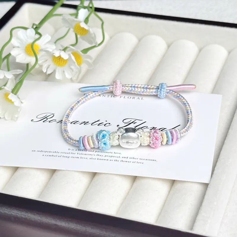 SINO GEM S999 Fine Silver Bracelets Unisex-9