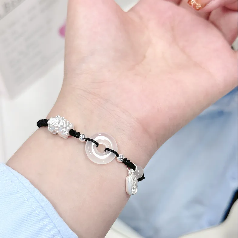 SINO GEM Chalcedony Bracelets Unisex-7