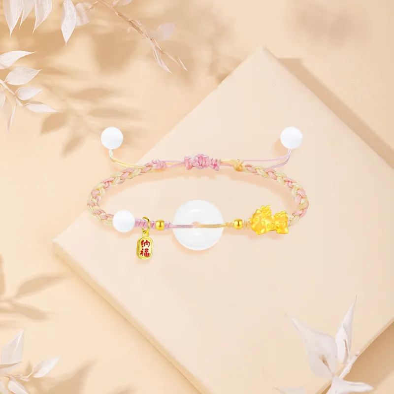 SINO GEM Gold Bracelet Unisex-7