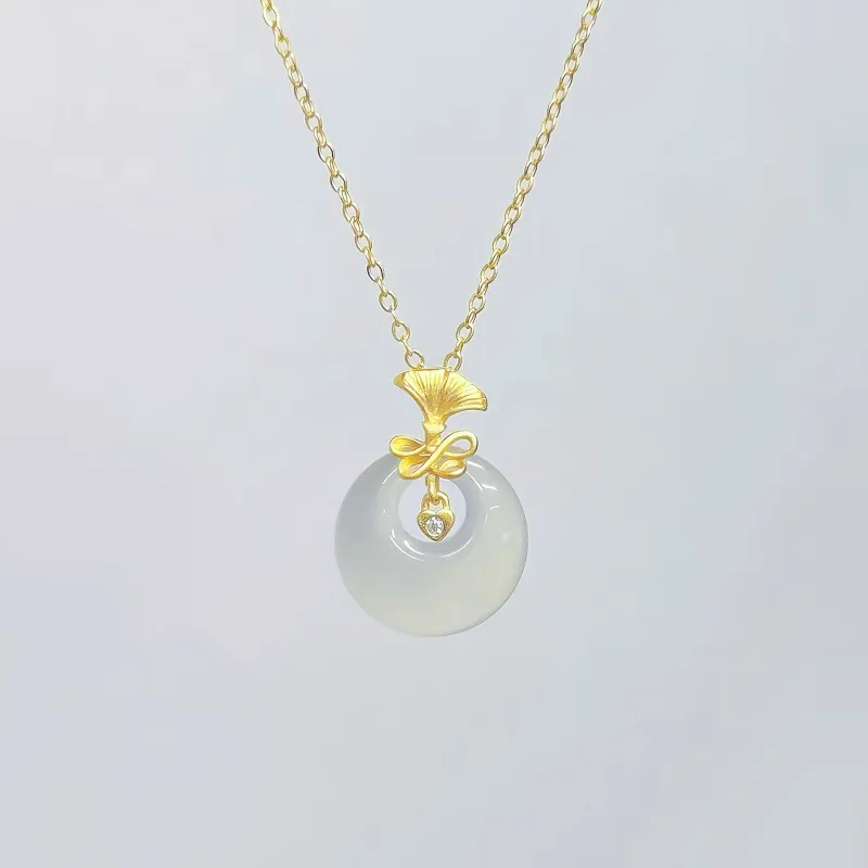 SINO GEM Chalcedony Necklaces Women's-6