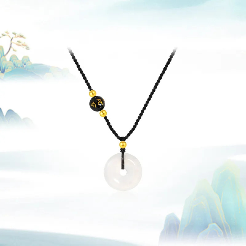 Chinese Jewelry Chalcedony Necklaces Unisex-1
