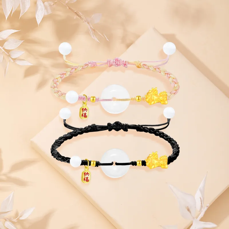 SINO GEM Gold Bracelet Unisex-12