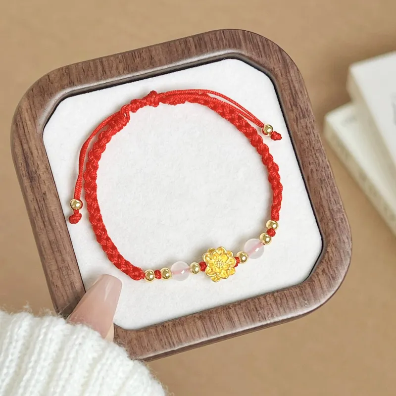 SINO GEM Gold Bracelet Unisex-4