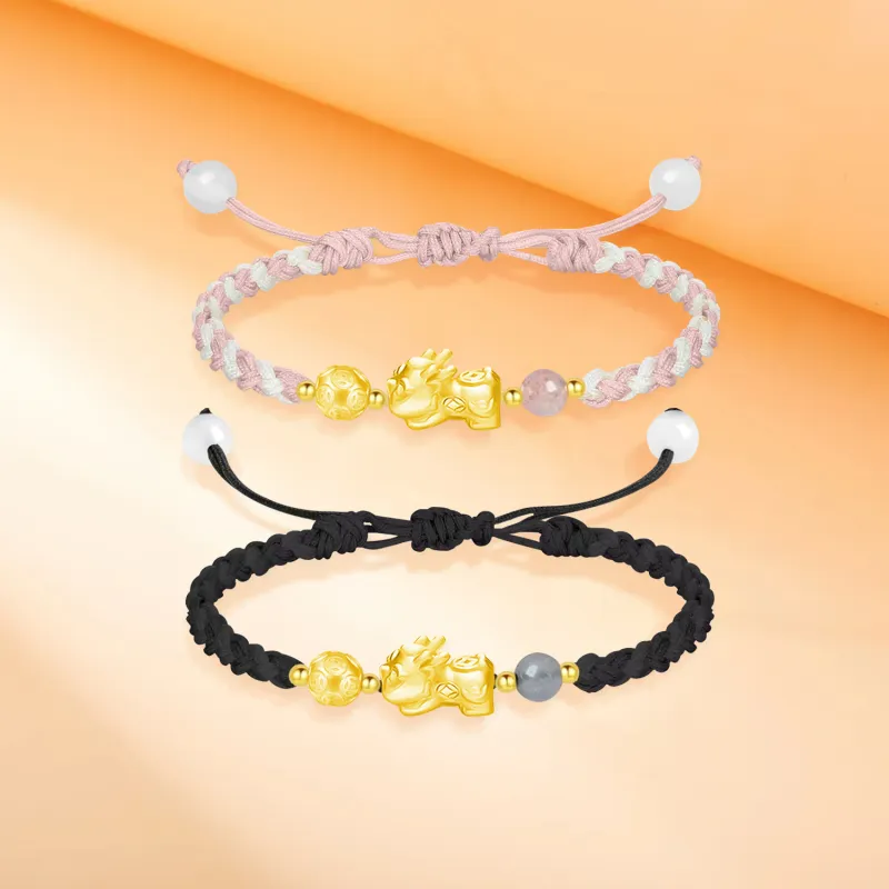 SINO GEM Gold Bracelet Unisex-17