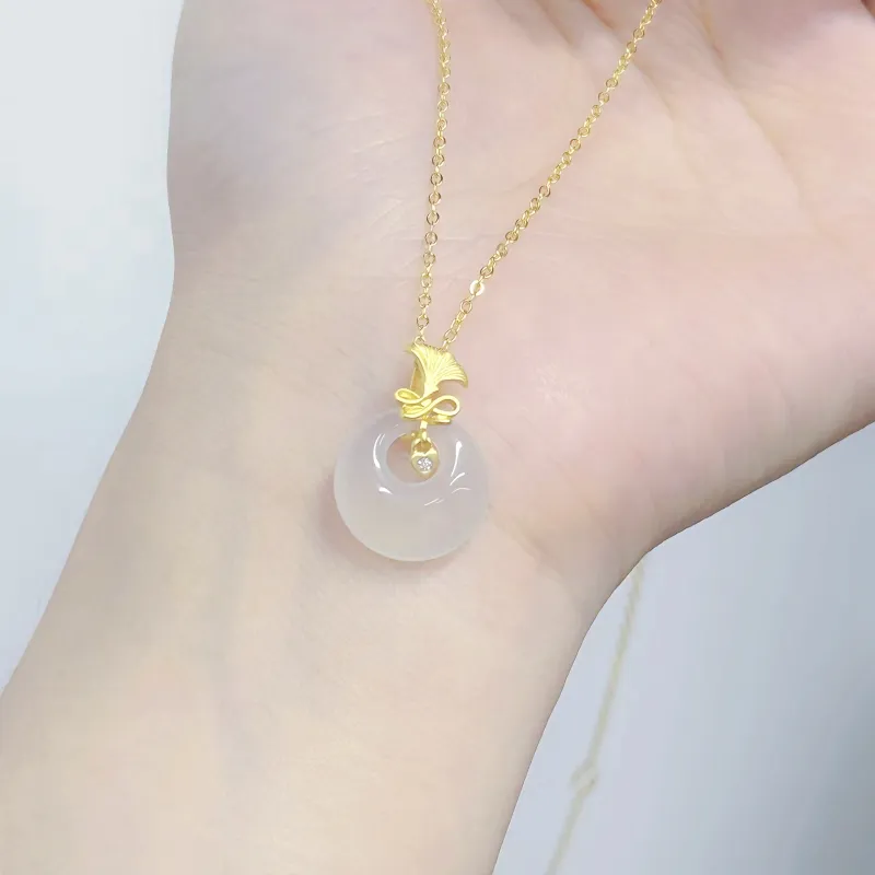 SINO GEM Chalcedony Necklaces Women's-3