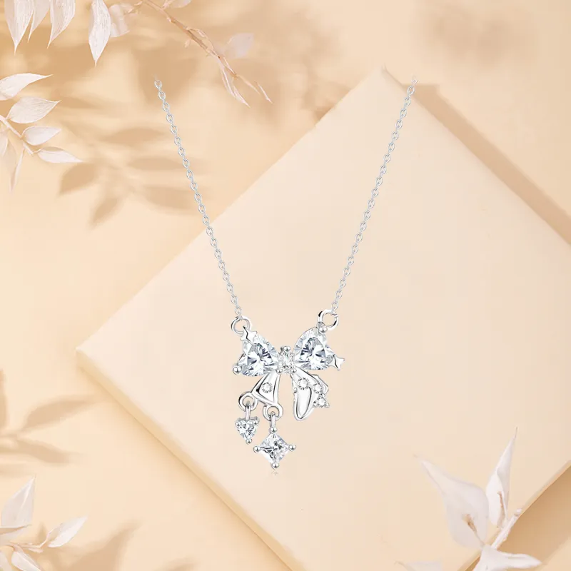 SINO GEM 999 Fine Silver Necklaces Women's-2