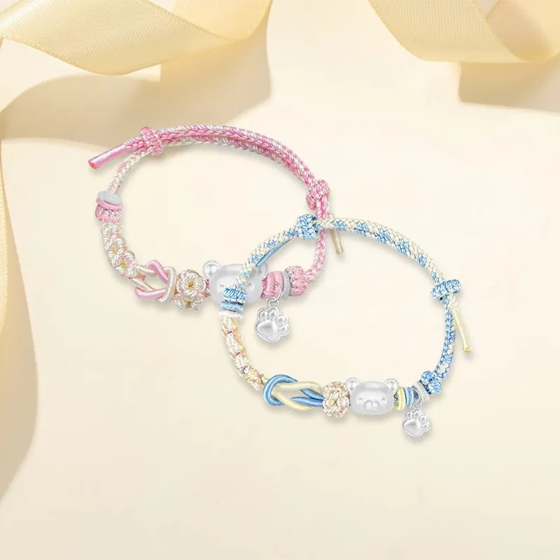 SINO GEM S 999 Fine Silver Bracelets Unisex-14