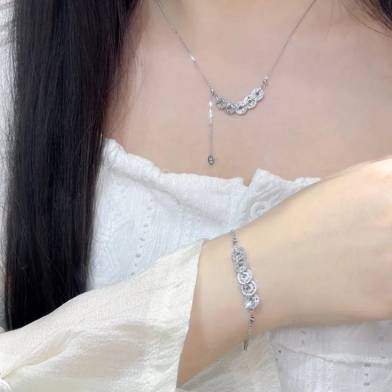 SINO GEM 925 Sterling Silver Necklaces Women's-4