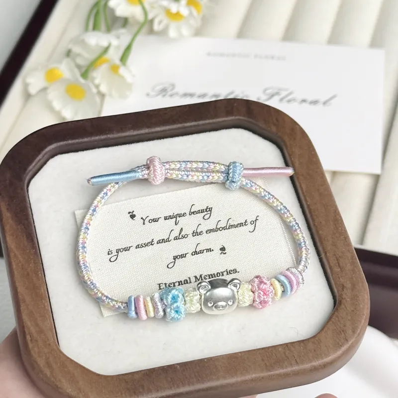 SINO GEM S999 Fine Silver Bracelets Unisex-10