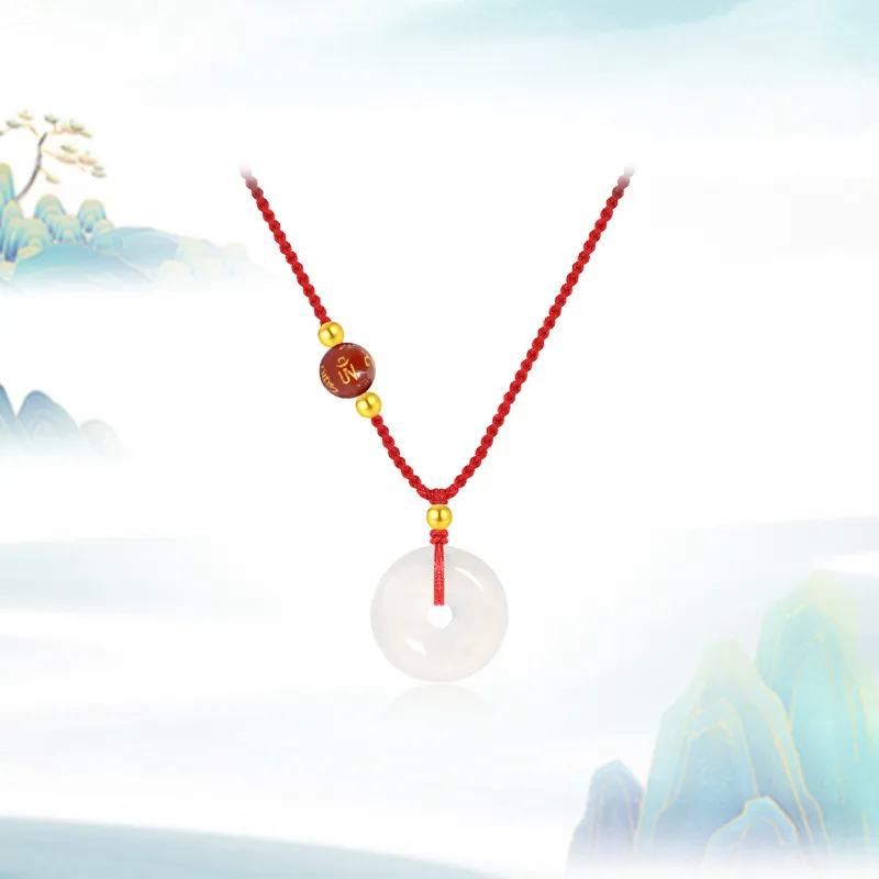 Chinese Jewelry Chalcedony Necklaces Unisex-3