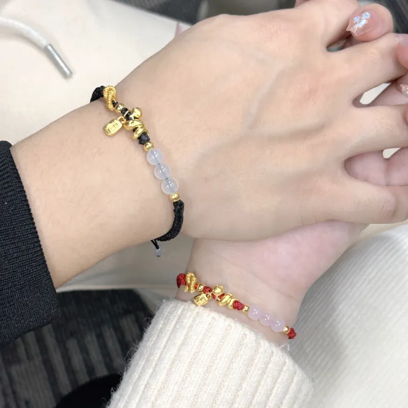 SINO GEM Gold Bracelet Unisex-14