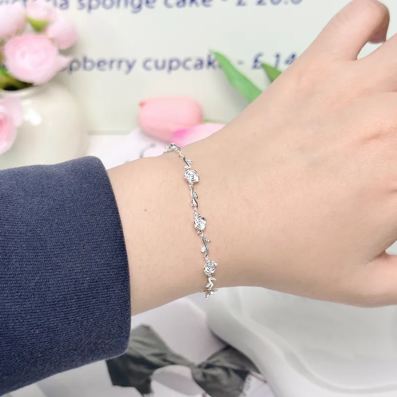 SINO GEM S999 Fine Silver Bracelets Women's-2