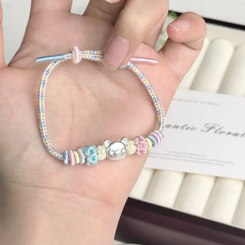 SINO GEM S999 Fine Silver Bracelets Unisex-8